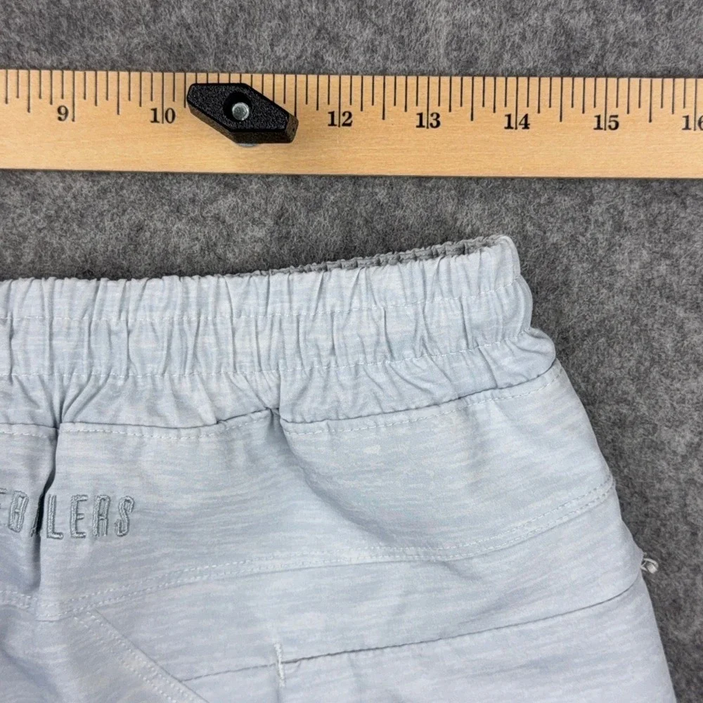 Freeballers Shorts Men XL Light Gray Lined Athletic Gym Running Training Stretch